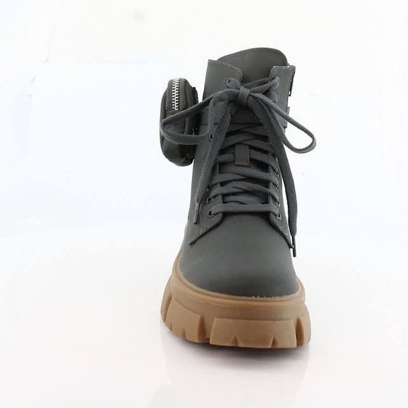 STEVE MADDEN TANKER P GREY MULTI BOOTIES - Picture 2 of 5